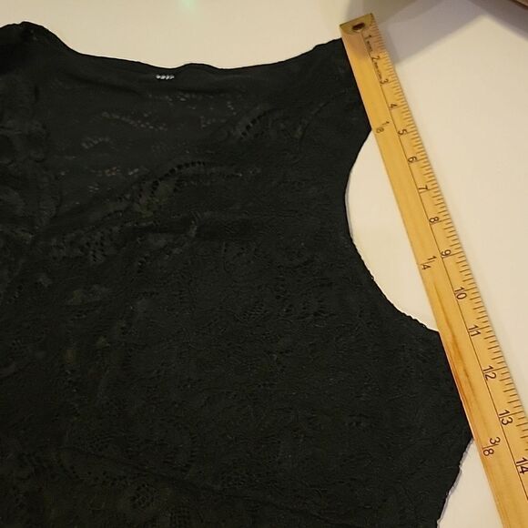 5X TORRID LACE SOFT BLACK STRETCH BODYSUIT LIKE NEW 4X 3X 2X - Picture 3 of 9